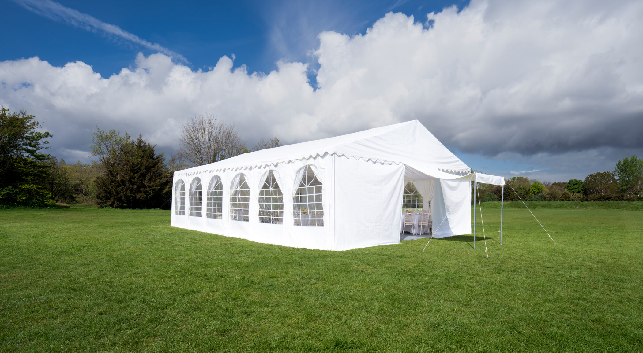 Marquee - 8m x 12m with 2.6m sides